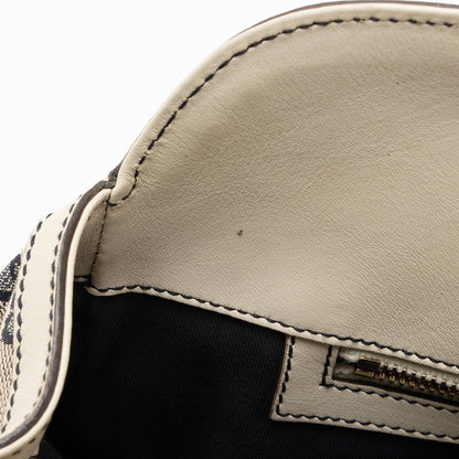 Gucci GG Canvas Leather Web Shoulder Bag (SHF-Syij4P)