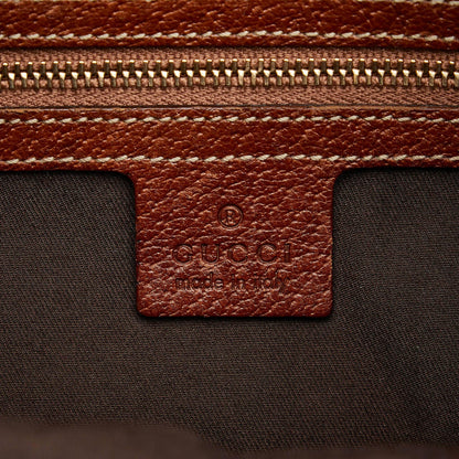 Gucci GG Canvas Nailhead Bamboo Handle Bag (SHG-kiHtJf)