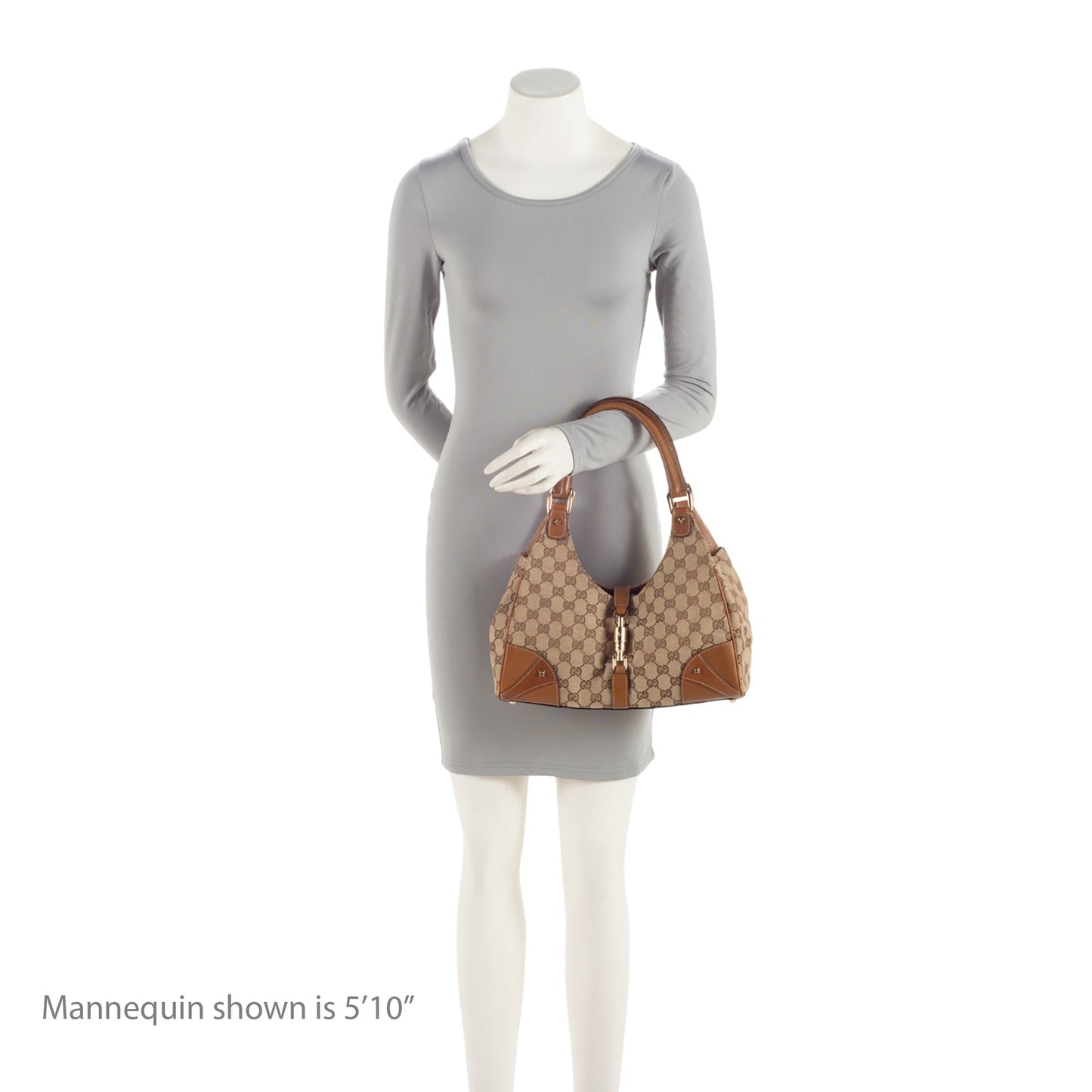 Gucci GG Canvas Nailhead Bardot Shoulder Bag (SHF-cXQEhI)