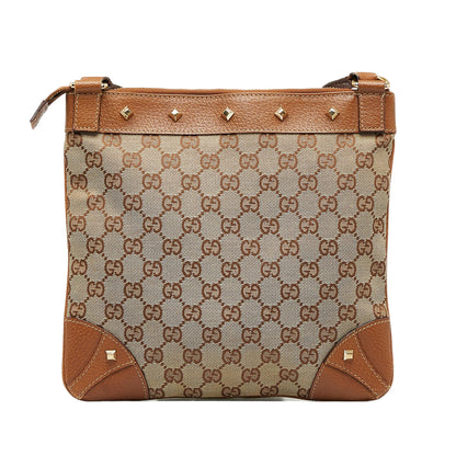 Gucci GG Canvas Nailhead Crossbody (SHG-Mehcnj)