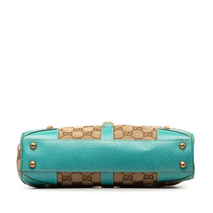 Gucci GG Canvas Nailhead Jackie Bardot Shoulder Bag (SHG-eDYueX)
