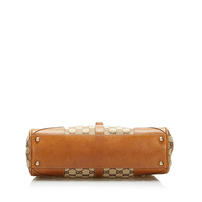 Gucci GG Canvas Nailhead Jackie Bardot (SHG-z8pNuY)