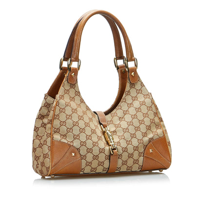 Gucci GG Canvas Nailhead Jackie Bardot (SHG-z8pNuY)