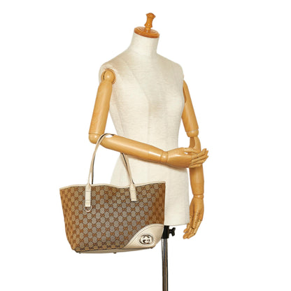 Gucci GG Canvas New Britt Tote (SHG-C4oQ72)