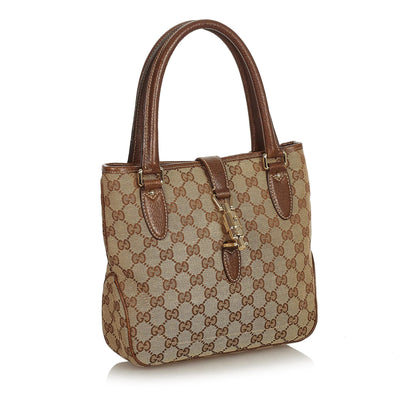 Gucci GG Canvas New Jackie Handbag (SHG-26352)
