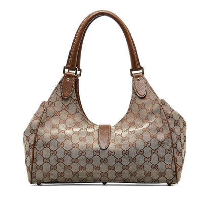 Gucci GG Canvas New Jackie Shoulder Bag (SHG-tvpwSB)