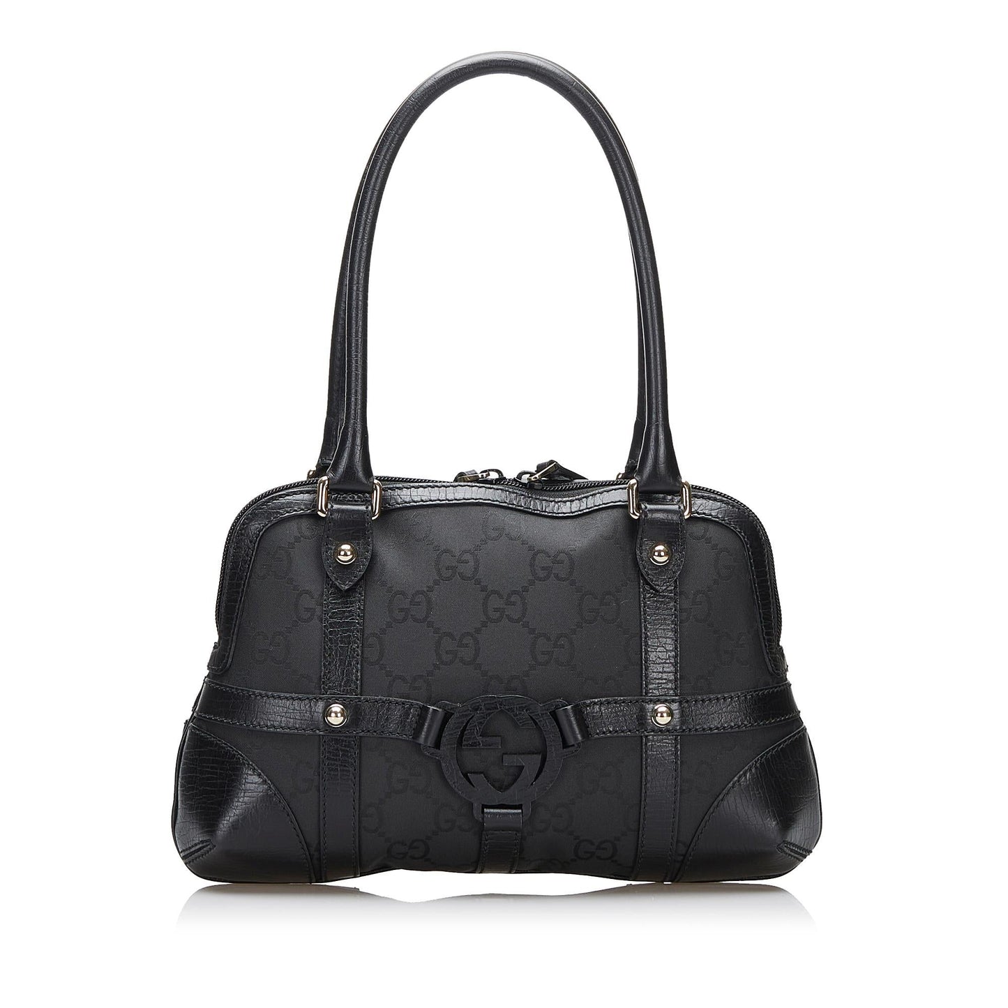 Gucci GG Canvas Reins Handbag (SHG-kxn1Yk)