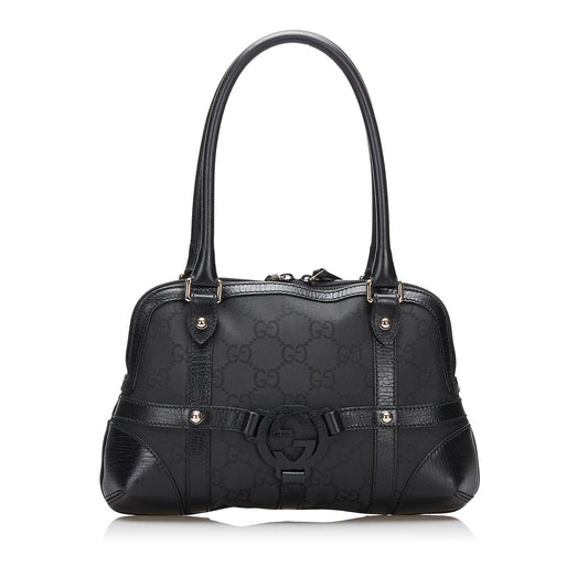 Gucci GG Canvas Reins Handbag (SHG-kxn1Yk)