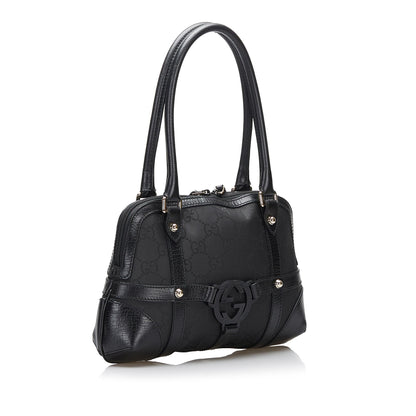 Gucci GG Canvas Reins Handbag (SHG-kxn1Yk)
