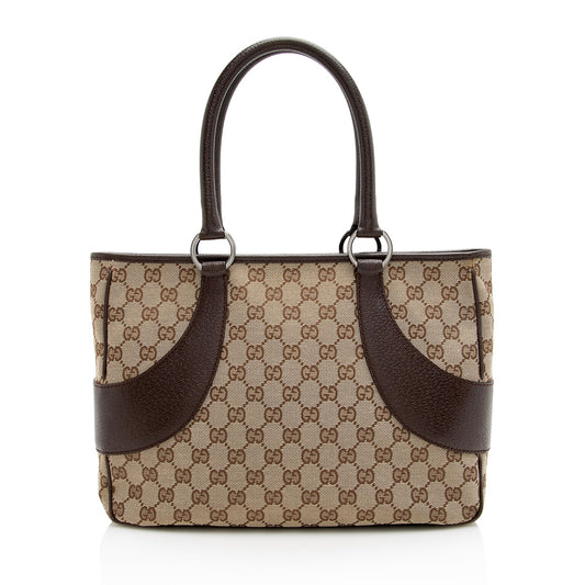 Gucci GG Canvas Ring Medium Zip Tote (SHF-22955)