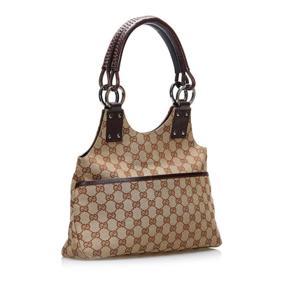 Gucci GG Canvas Shoulder Bag (SHG-E2QvCZ)
