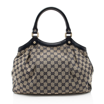 Gucci GG Canvas Sukey Medium Tote (SHF-Bw59AB)
