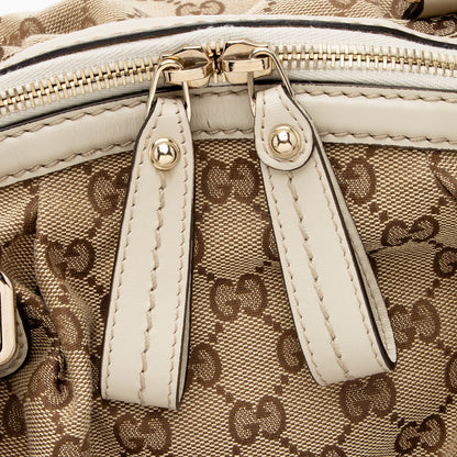 Gucci GG Canvas Sukey Satchel (SHF-SQFOq5)