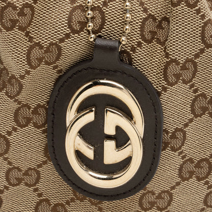 Gucci GG Canvas Sukey Top Handle Large Satchel (SHF-UQfjnb)