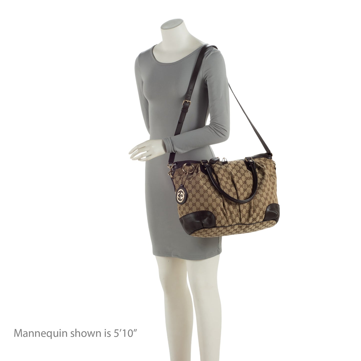 Gucci GG Canvas Sukey Top Handle Large Satchel (SHF-UQfjnb)