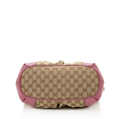 Gucci GG Canvas Sukey Top Handle Medium Satchel (SHF-20045)