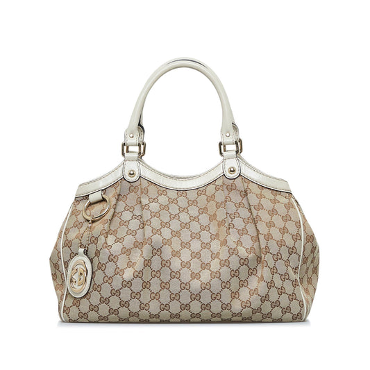 Gucci GG Canvas Sukey Tote (SHG-fwKi93)