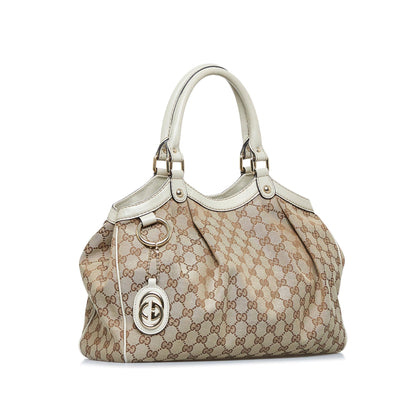 Gucci GG Canvas Sukey Tote (SHG-fwKi93)