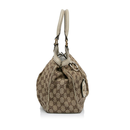 Gucci GG Canvas Sukey Tote (SHG-PPkJyj)