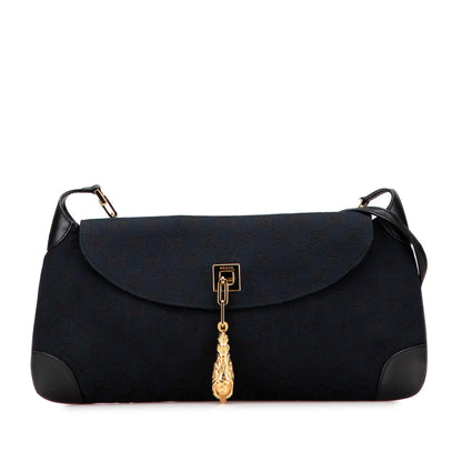 Gucci GG Canvas Tiger Charm Crossbody