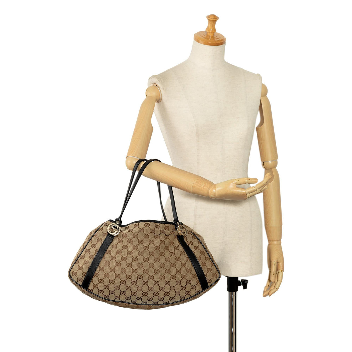 Gucci GG Canvas Twins Shoulder Bag (SHG-LegSUk)