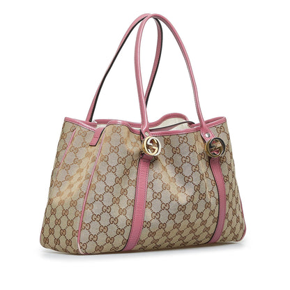 Gucci GG Canvas Twins Tote (SHG-IBz3MT)