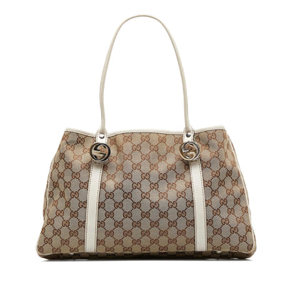 Gucci GG Canvas Twins Tote (SHG-aoHNja)
