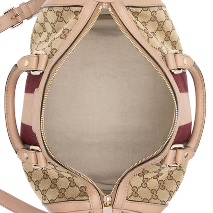 Gucci GG Canvas Vintage Web Joy Medium Boston Bag (SHF-EeCWF9)