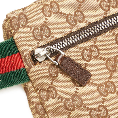 Gucci GG Canvas Web Belt Bag (SHG-6Kyxfy)