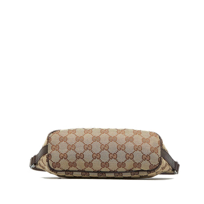 Gucci GG Canvas Web Boat Baguette (SHG-9aJiNR)