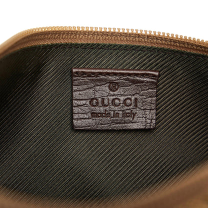 Gucci GG Canvas Web Boat Baguette (SHG-9aJiNR)