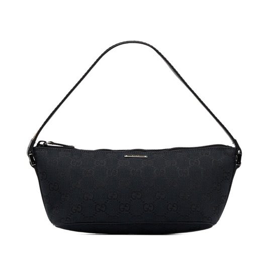 Gucci GG Canvas Web Boat Pochette (SHG-hSS1sG)