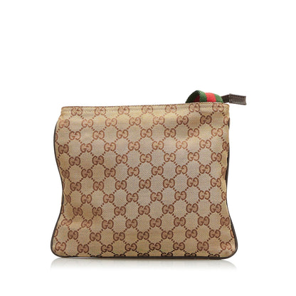 Gucci GG Canvas Web Crossbody (SHG-qQuh6s)