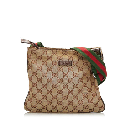 Gucci GG Canvas Web Crossbody (SHG-qQuh6s)
