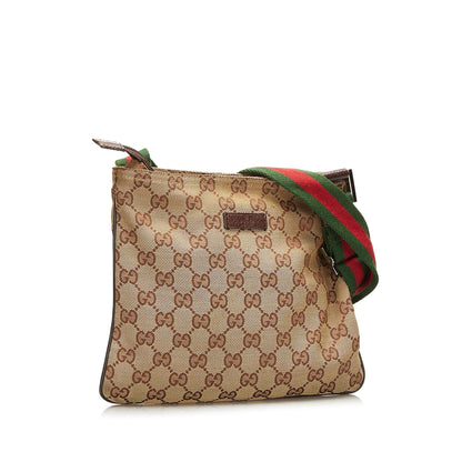 Gucci GG Canvas Web Crossbody (SHG-qQuh6s)