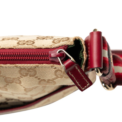 Gucci GG Canvas Web Crossbody (SHG-6C15R6)