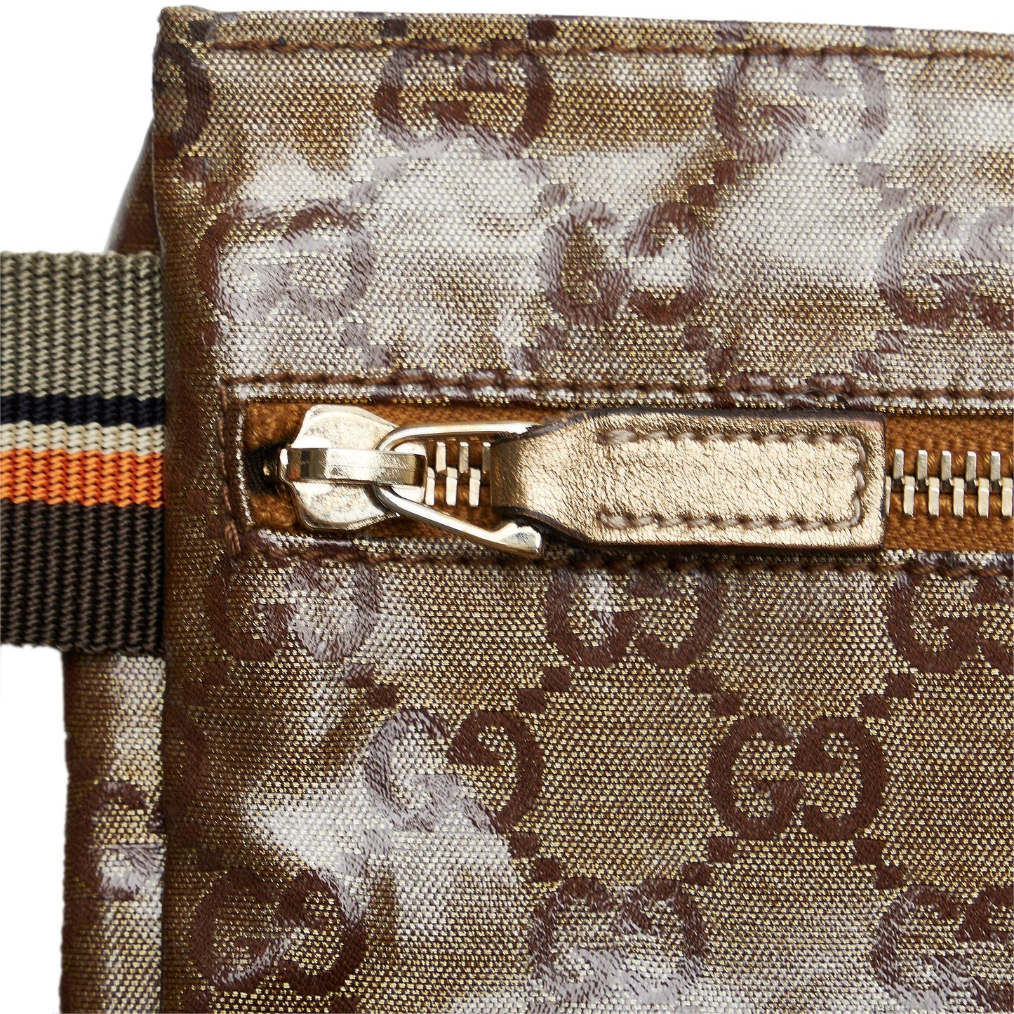 Gucci GG Canvas Web Double Pocket Belt Bag (SHG-YZwuFY)