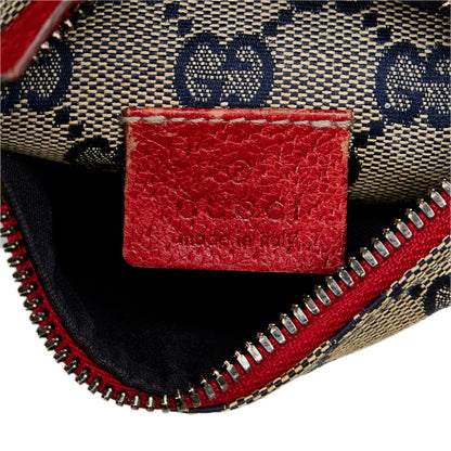 Gucci GG Canvas Web Double Pocket Belt Bag (SHG-HxqmuT)