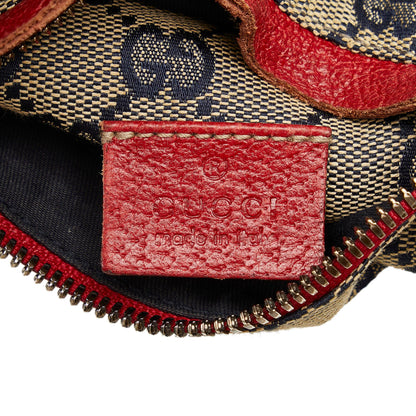 Gucci GG Canvas Web Double Pocket Belt Bag (SHG-u7MA9p)