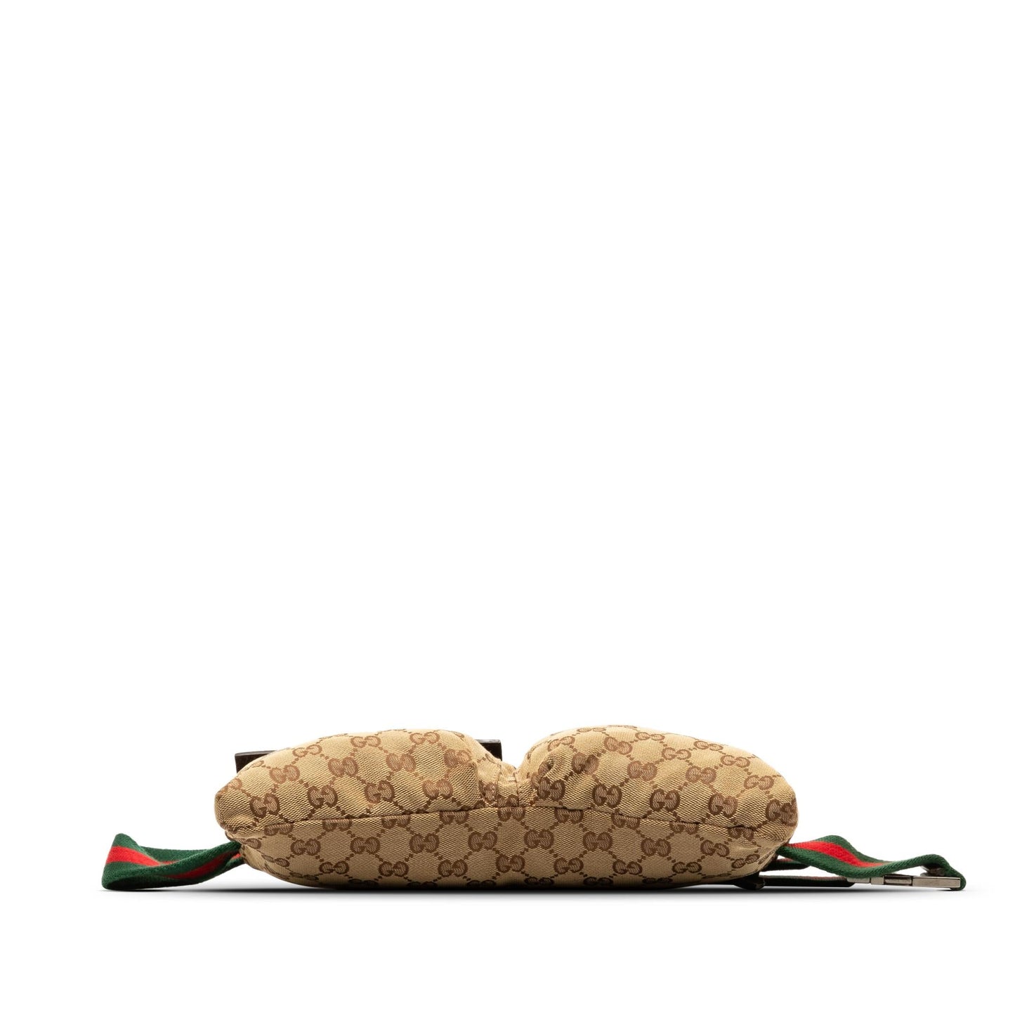 Gucci GG Canvas Web Double Pocket Belt Bag (SHG-aZbnST)