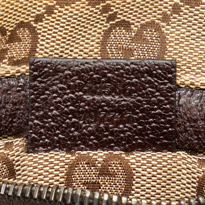 Gucci GG Canvas Web Double Pocket Belt Bag (SHG-aZbnST)