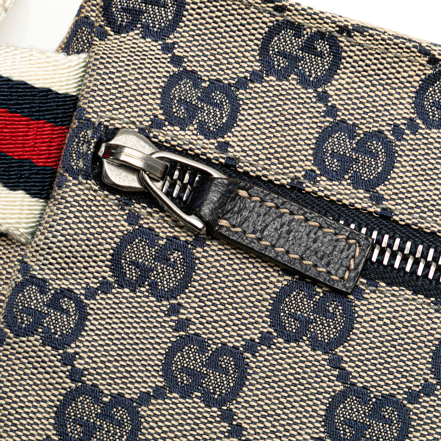 Gucci GG Canvas Web Double Pocket Belt Bag