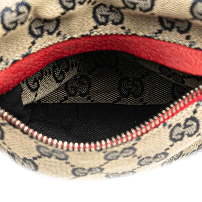 Gucci GG Canvas Web Double Pocket Belt Bag