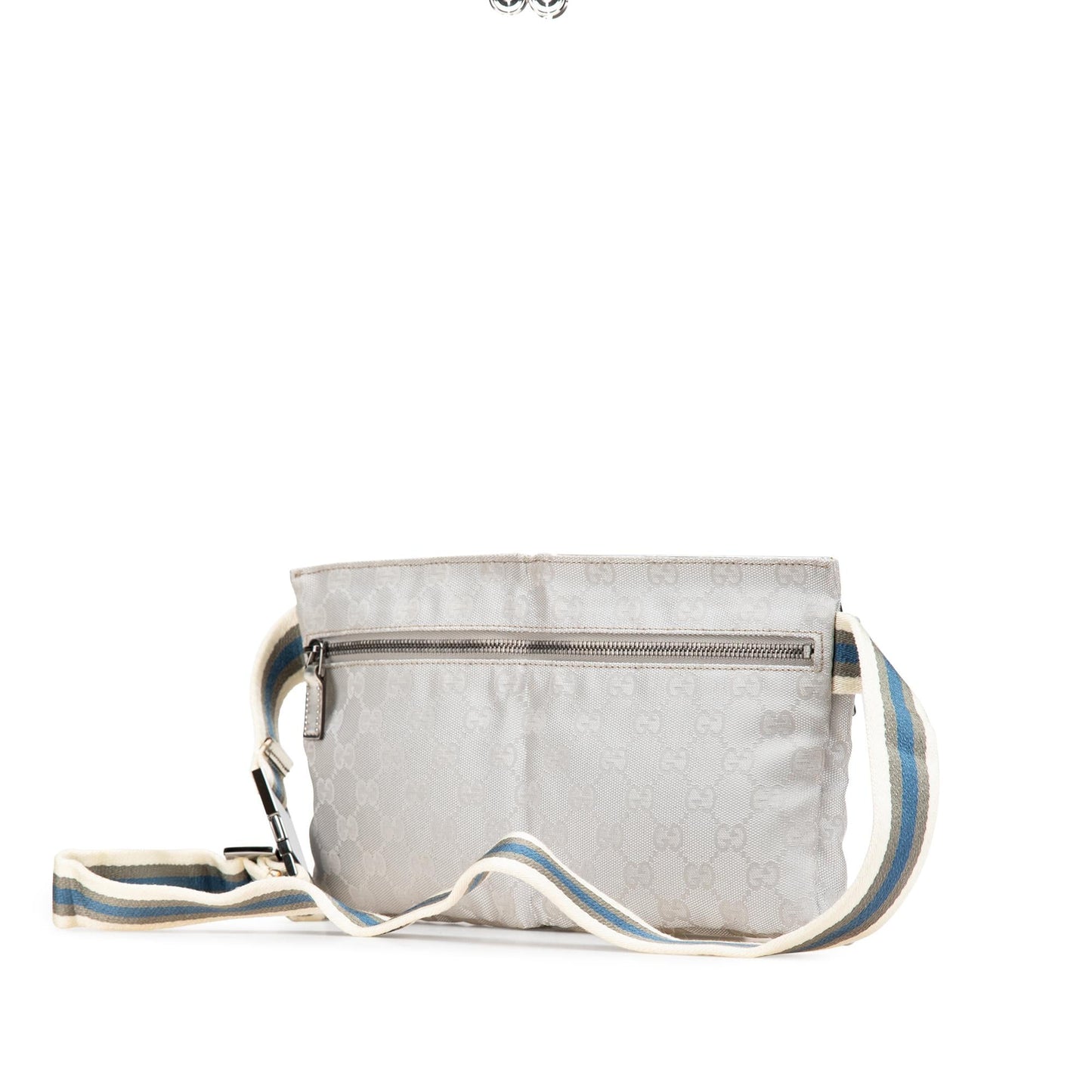 Gucci GG Canvas Web Double Pocket Belt Bag
