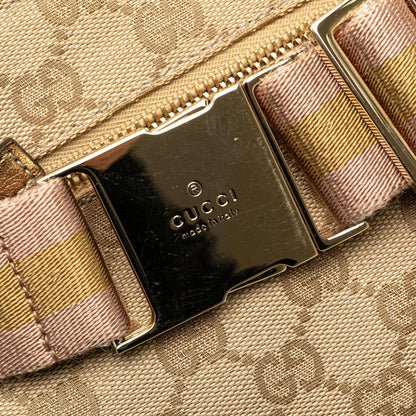 Gucci GG Canvas Web Double Pocket Belt Bag