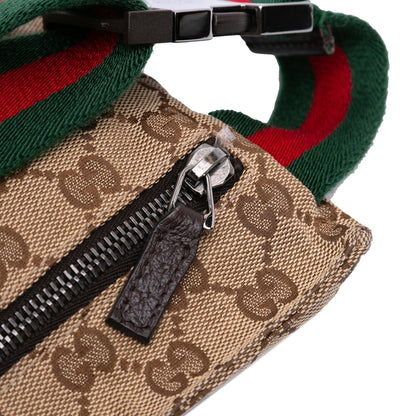 Gucci GG Canvas Web Double Pocket Belt Bag