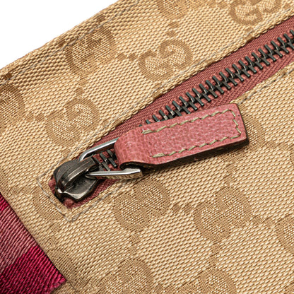 Gucci GG Canvas Web Double Pocket Belt Bag