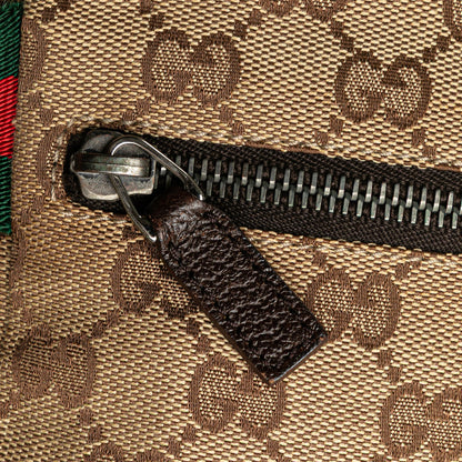 Gucci GG Canvas Web Double Pocket Belt Bag