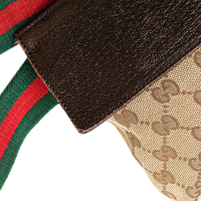 Gucci GG Canvas Web Double Pocket Belt Bag