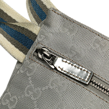 Gucci GG Canvas Web Double Pocket Belt Bag